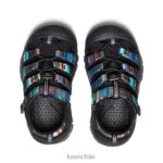 calzado KEEN newport h2 raya negra pequeños niños J4XN6736 - Image 4