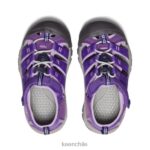 calzado KEEN newport h2 tilandsia violeta/lavanda inglesa pequeños niños J4XN6732 - Image 4
