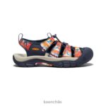 calzado KEEN newport x al aire libre afro naranja maravilloso/azul marino hombres J4XN685