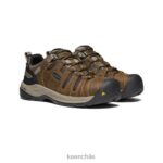 calzado KEEN pedernal ii impermeable (puntera de acero) marrón cascada/azul orión hombres J4XN6280 - Image 2