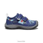 calzado KEEN sabueso de velocidad profundidades azules/negro pequeños niños J4XN6812
