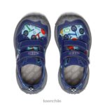 calzado KEEN sabueso de velocidad profundidades azules/negro pequeños niños J4XN6812 - Image 4