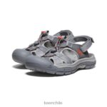 calzado KEEN sandalia barranco h2 gris acero/coral mujer J4XN6651 - Image 2