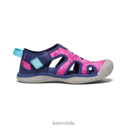 calzado KEEN sandalia raya azul profundo/festival fucsia niños grandes J4XN6917