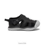 calzado KEEN sandalia raya negro/lluvia niños pequeños J4XN6944