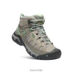 calzado KEEN Targhee ventilación media fumo/verde tranquilo mujer J4XN6586 - Image 2