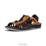 calzado KEEN uneek ii punta abierta negro/curry hombres J4XN619 - Image 3