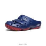 calzado KEEN yogui profundidades azules/alfombra roja hombres J4XN6215 - Image 3