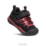 calzado KEEN zapatillas chandler 2 cnx alfombra negra/roja niños pequeños J4XN6885 - Image 3