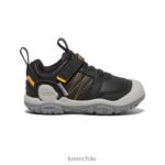 calzado KEEN zapatillas con pico y nudo amarillo negro niños pequeños J4XN6934