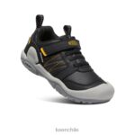 calzado KEEN zapatillas con pico y nudo amarillo negro pequeños niños J4XN6971 - Image 3