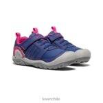calzado KEEN zapatillas con pico y nudo profundidades azules/pavo real rosa niños grandes J4XN6975 - Image 2
