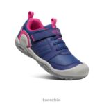 calzado KEEN zapatillas con pico y nudo profundidades azules/pavo real rosa niños grandes J4XN6975 - Image 3