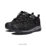 calzado KEEN zapato impermeable targhee negro/gris acero niños grandes J4XN6842 - Image 2
