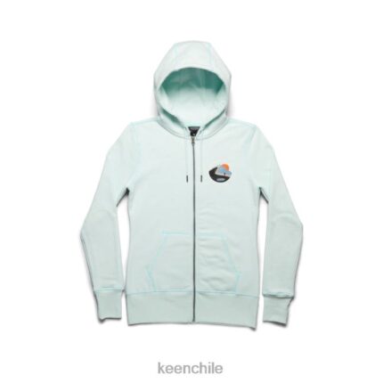 ropa KEEN caminata más sudadera con capucha azul pastel mujer J4XN6660